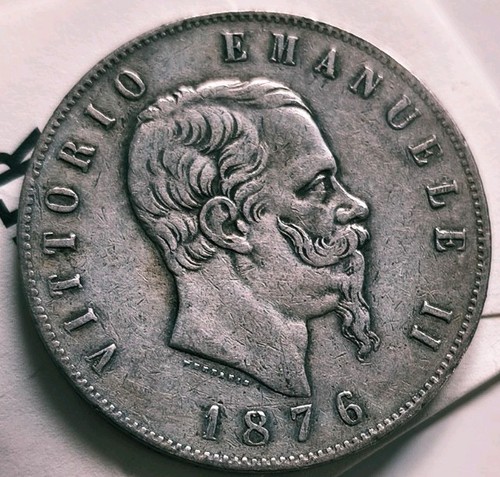 Moneta italia lire 1876 r - 5,