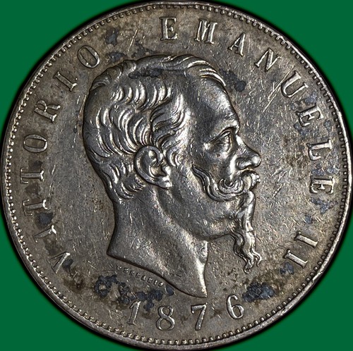 Moneta lire 1876 italia - 5,