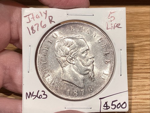 Italia 1876 lire fdc - 5,