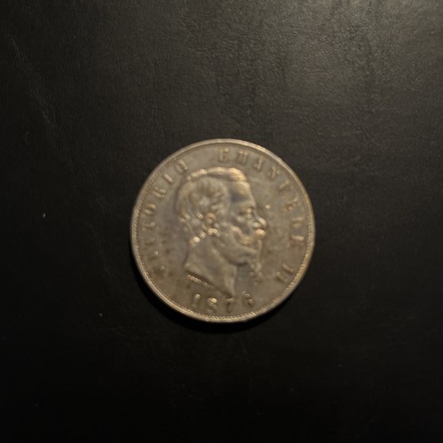 Moneta lire 1876 argento - 5,